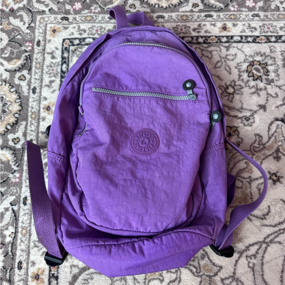 🎀KIPLING🎀 purple medium backpack - Picture 2 of 5
